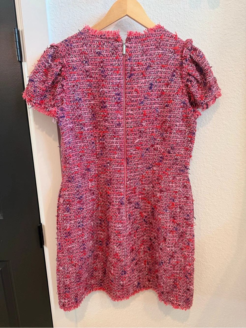 kate spade Pink & Purple Tweed Mini Dress